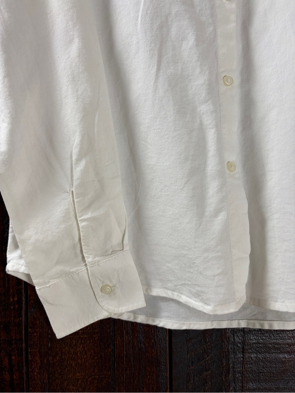 PIECES Women’s White Button-Up Oxford Shirt NWT Small - Picture 6 of 9
